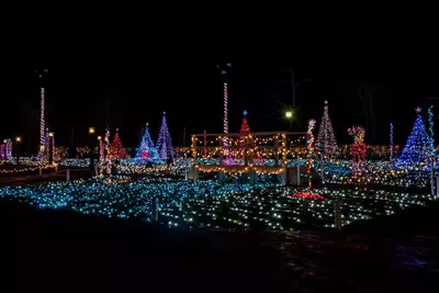 Christmas lights in the Smokies 