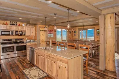 kitchen in cabin