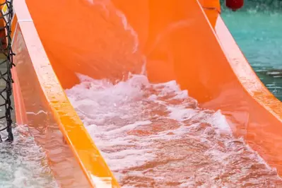 orange waterslide