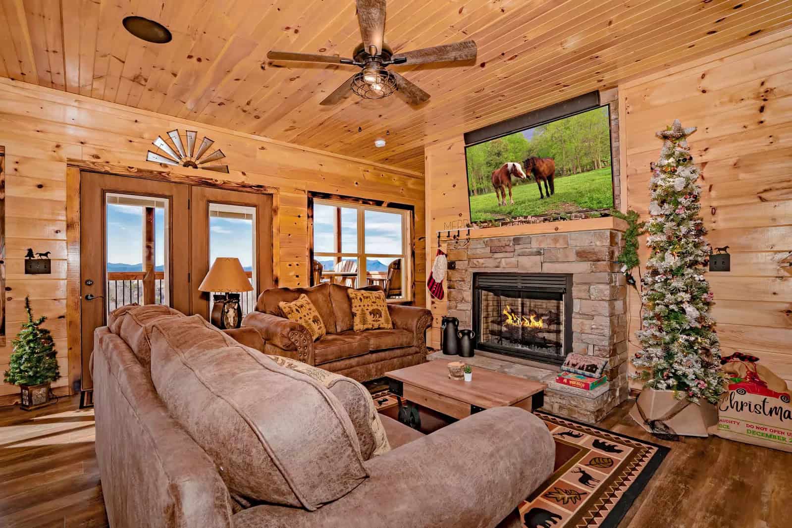 christmas cabin in the smoky mountains